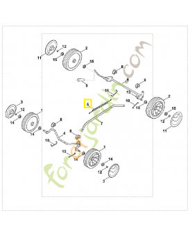 Ressort de tension 6350-703-5105. Pièce de rechange Sithl / Vicking