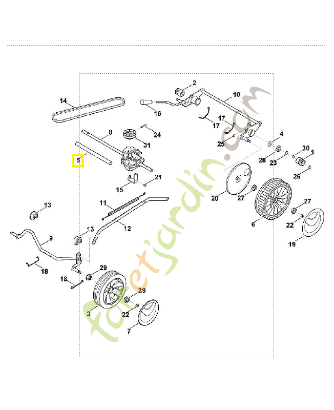 Tube 6105-703-9111. Pièce de rechange Sithl / Vicking