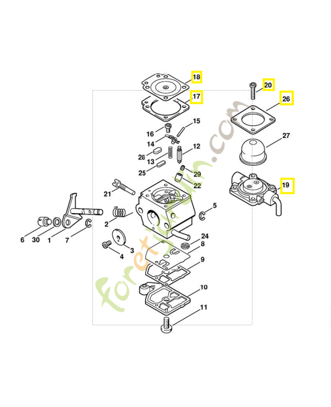 Bride 4140-120-2250. Pièce de rechange Sithl / Vicking