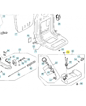 Clip 506741501. Pièce de rechange Husqvarna