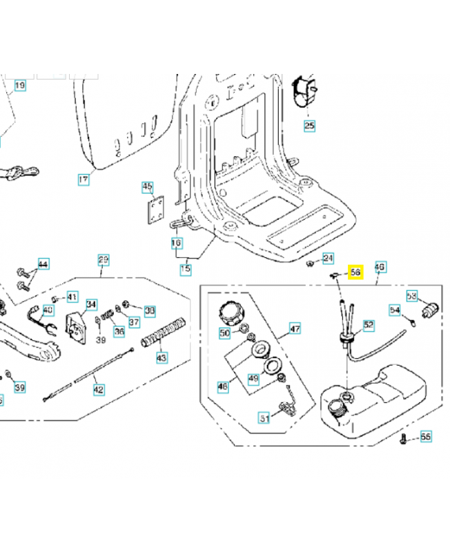 Clip 506741501. Pièce de rechange Husqvarna