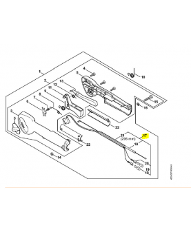 Cable commande gaz hs 85
