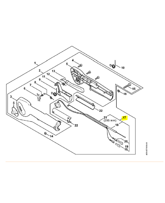 Cable commande gaz hs 85 Cable commande gaz hs 85