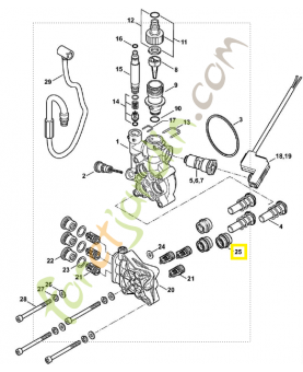Jeu de joints piston 4775-007-1001. Pièce détachée Stihl / Vicking