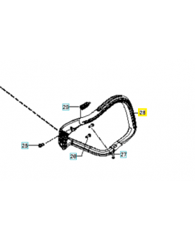 poignée avant 545161101. Pièce de rechange Husqvarna