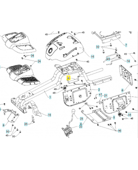 Support 532428046. Pièce de rechange Husqvarna