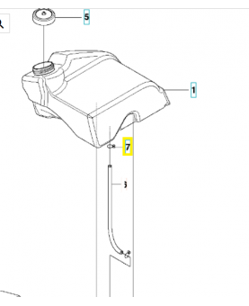 Agrafe 535469701. Pièce de rechange Husqvarna