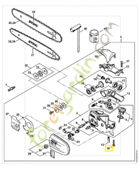 Vis cylindrique is d5x32 9075-478-4168. Pièce détachée Stihl / Vicking