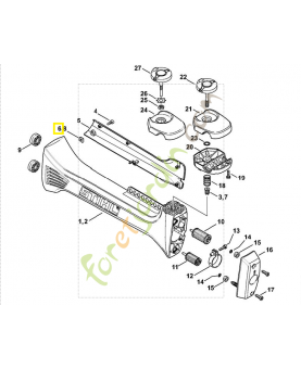 Clip-écrou 4,8 9286-620-9821. Pièce de rechange Sithl / Vicking