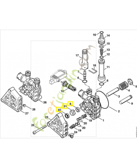 Jeu de joints piston 4738-007-1000. Pièce détachée Stihl / Vicking