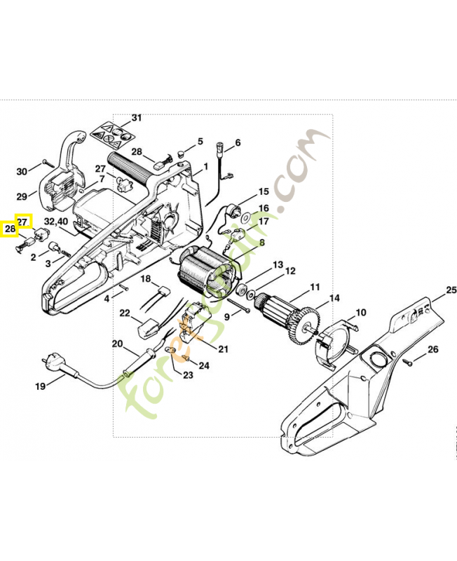 Porte-balai1207-600-2602. Pièce de rechange Sithl / Vicking Porte-balai1207-600-2602. Pièce de rechange Sithl / Vicking