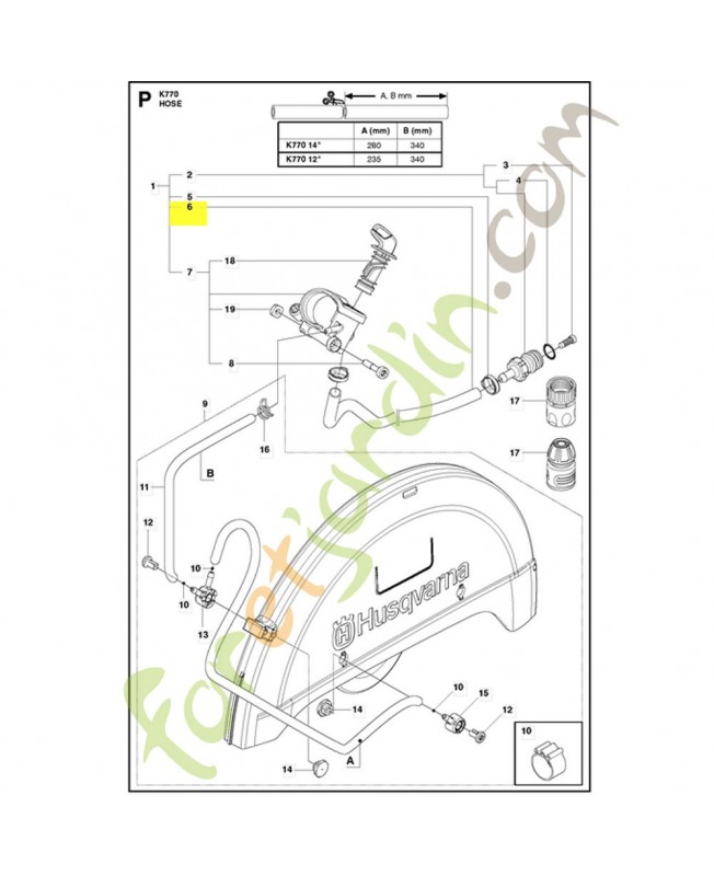 Tuyau 581357002- Pièce de détachée Husqvarna