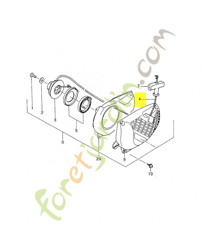 Cordon de démarreur