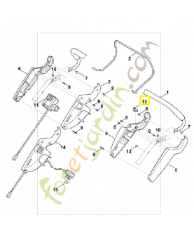 Pièce de butée 6340-704-8610. Pièce détachée Stihl / Vicking