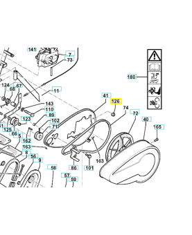 Écrou h a embase crantée 519653432. Pièce de rechange Husqvarna