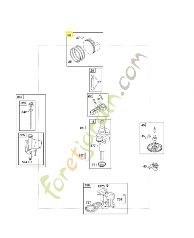 792728 Ensemble piston 792728 Ensemble piston