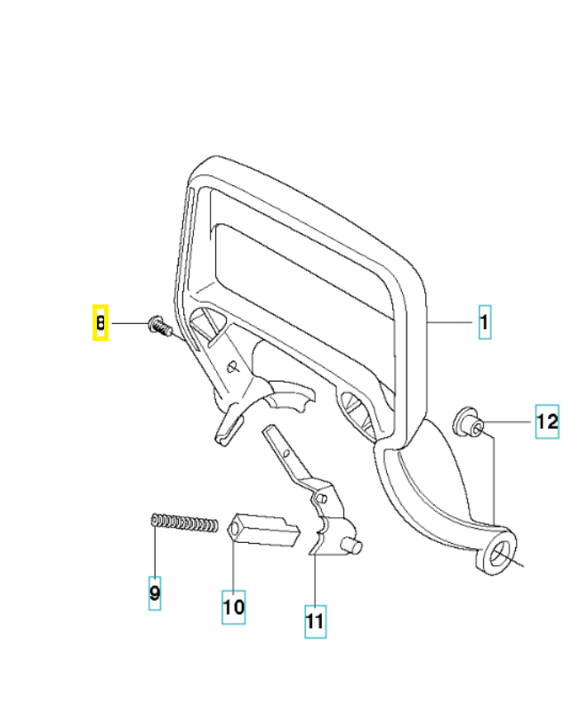 Vis 503202602. Pièce de rechange Husqvarna