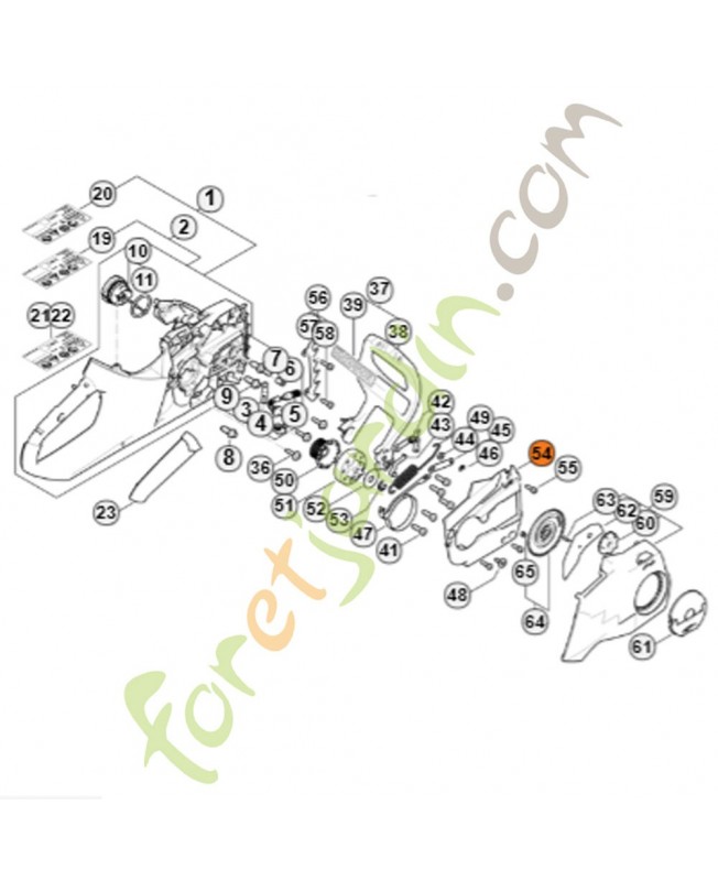 Couvercle Stihl ref. 1251-021-1101