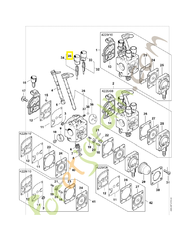 Capuchon 4144-121-2700. Pièce de rechange Sithl / Vicking