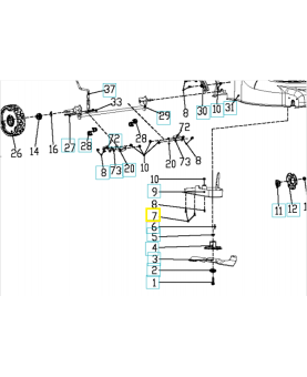 Vis 587912201. Pièce de rechange Husqvarna
