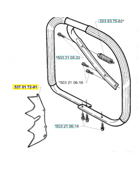 Griffe 537017201- Pièce de détachée Husqvarna