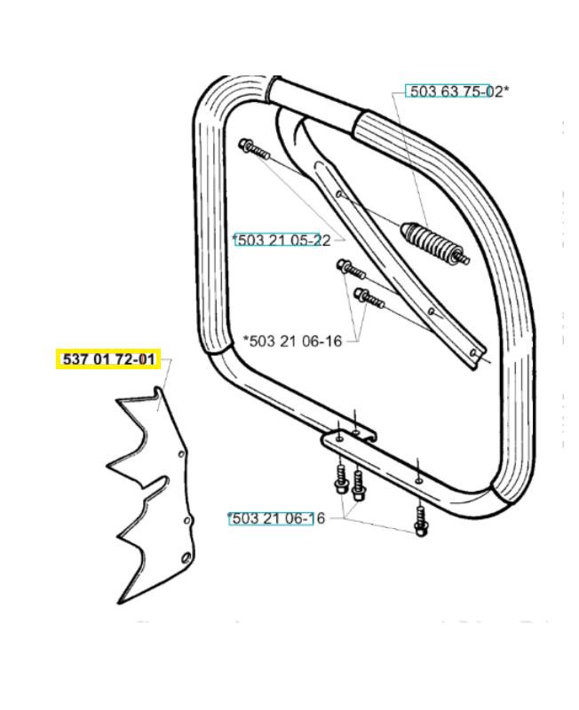 Griffe 537017201- Pièce de détachée Husqvarna