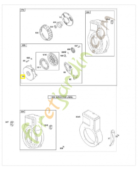 692144 Boitier lanceur 0003-000-1056. Pièce de rechange pour moteur thermique Briggs et Straton