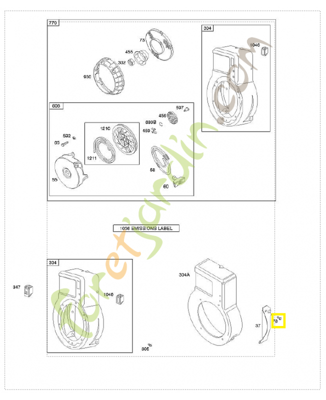 690364 Vis 0003-000-0478. Pièce de rechange pour moteur thermique Briggs et Straton 690364 Vis 0003-000-0478. Pièce de rechange pour moteur thermique Briggs et Straton