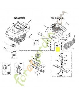 Vis à six pans M8x110 stihl réf: 9007-319-2060