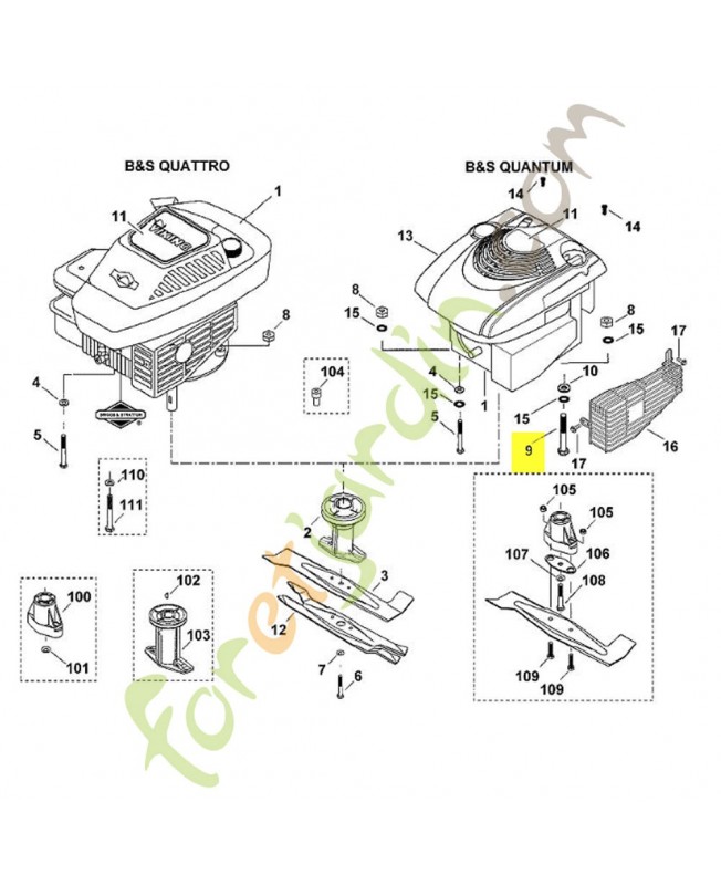 Vis à six pans M8x110 stihl réf: 9007-319-2060