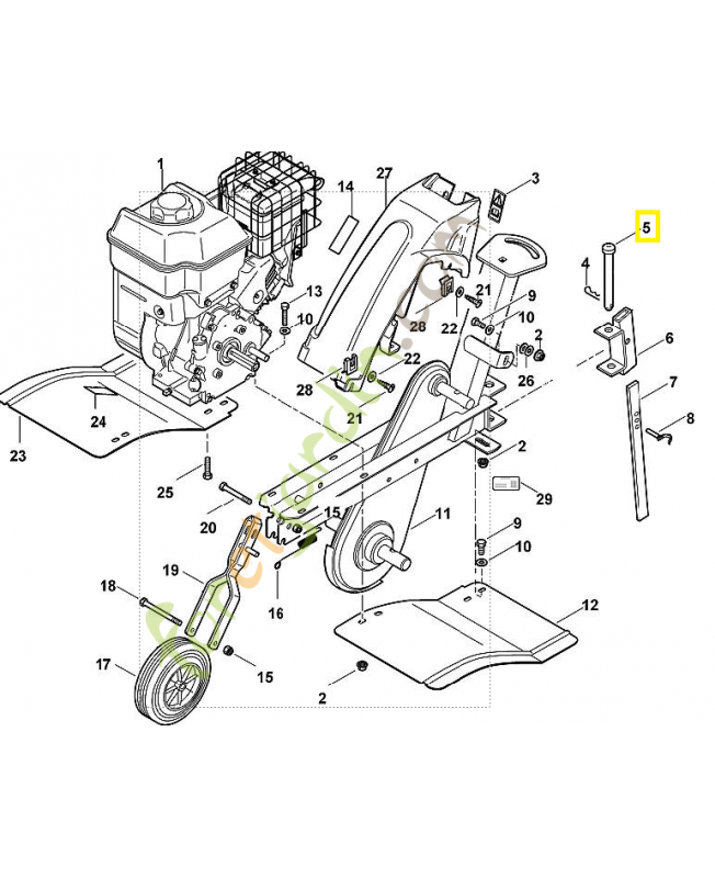 Boulon a insertion 6227-716-7200. Pièce de rechange Sithl / Vicking
