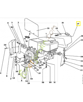Épingle d'axe 9340-003-0310. Pièce de rechange Sithl / Vicking