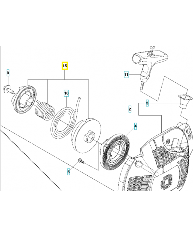 Poulie de lanceur 586659503. Pièce détachée Husqvarna