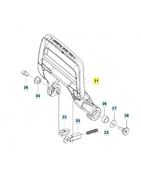 Protection de la main 581647302. Pièce de rechange Husqvarna