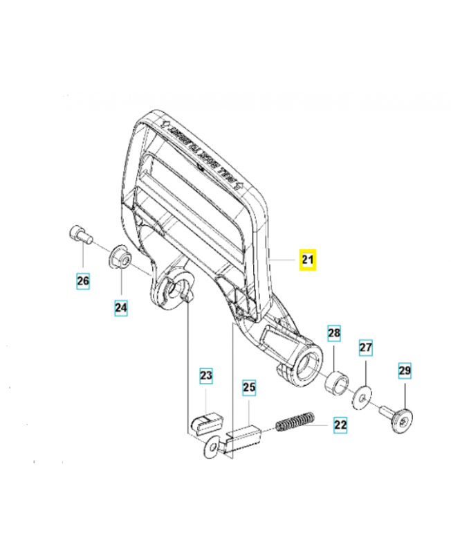 Protection de la main 581647302. Pièce de rechange Husqvarna