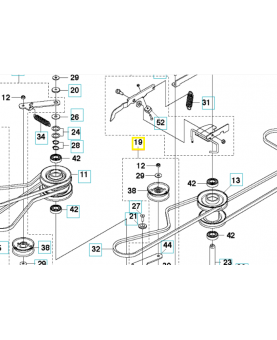tendeur de courroie 522603301. Pièce de rechange Husqvarna