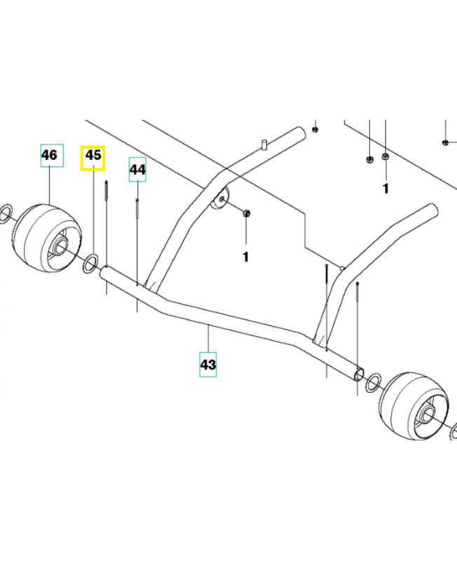 Rondelle 574264501. Pièce de rechange Husqvarna