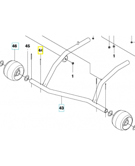 Goupille fendue 721618701. Pièce de rechange Husqvarna