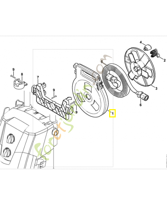 Cassette 4900-500-8800. Pièce de rechange Sithl / Vicking
