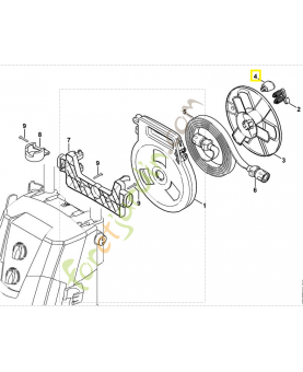 Poignée 4768-791-0200. Pièce détachée Stihl / Vicking