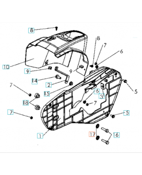 Rondelle 544314901. Pièce de rechange Husqvarna