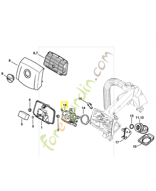 Carburateur c1q s257 1137-120-0650. Pièce de rechange Sithl / Vicking Carburateur c1q s257 1137-120-0650. Pièce de rechange Sithl / Vicking