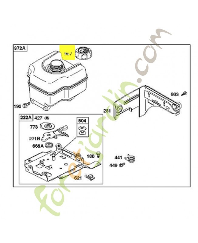 792647 Bouchon de réservoir 0003-000-2007.