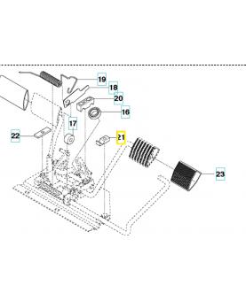 Support de roulement 506954101. Pièce de rechange Husqvarna