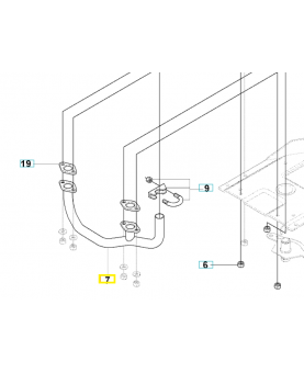 Tube 535447901. Pièce de rechange Husqvarna