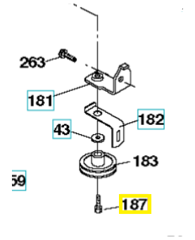 boulon 817580520. Pièce de rechange Husqvarna