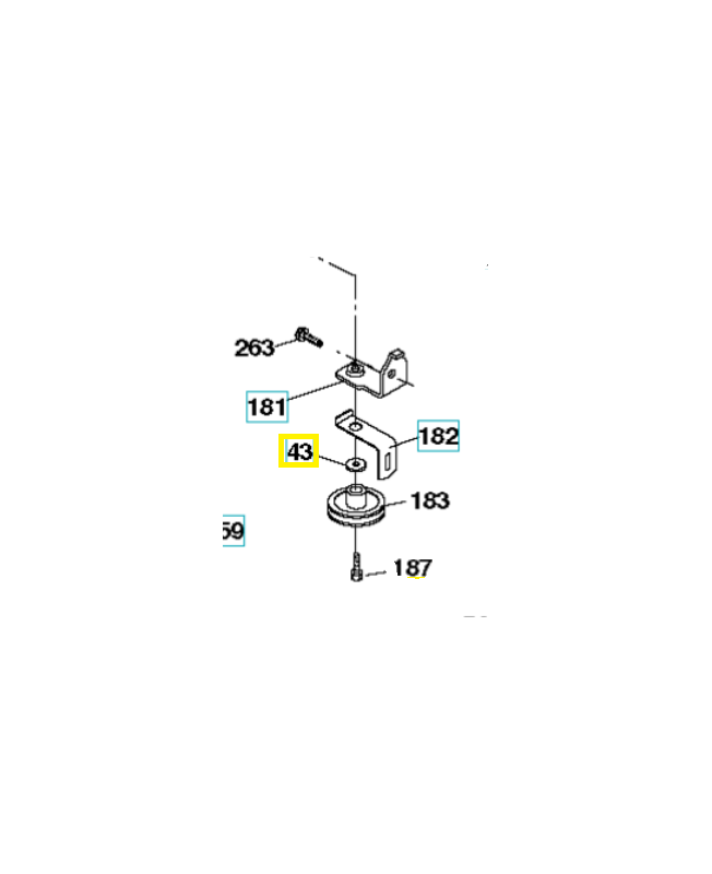 Rondelle 819111012. Pièce de rechange Husqvarna Rondelle 819111012. Pièce de rechange Husqvarna