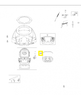 Filtre à air 585449901. Pièce de rechange Husqvarna