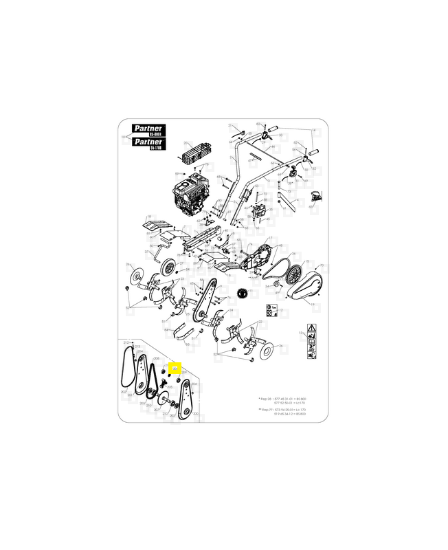 Roulement 531008546- Pièce de détachée Husqvarna