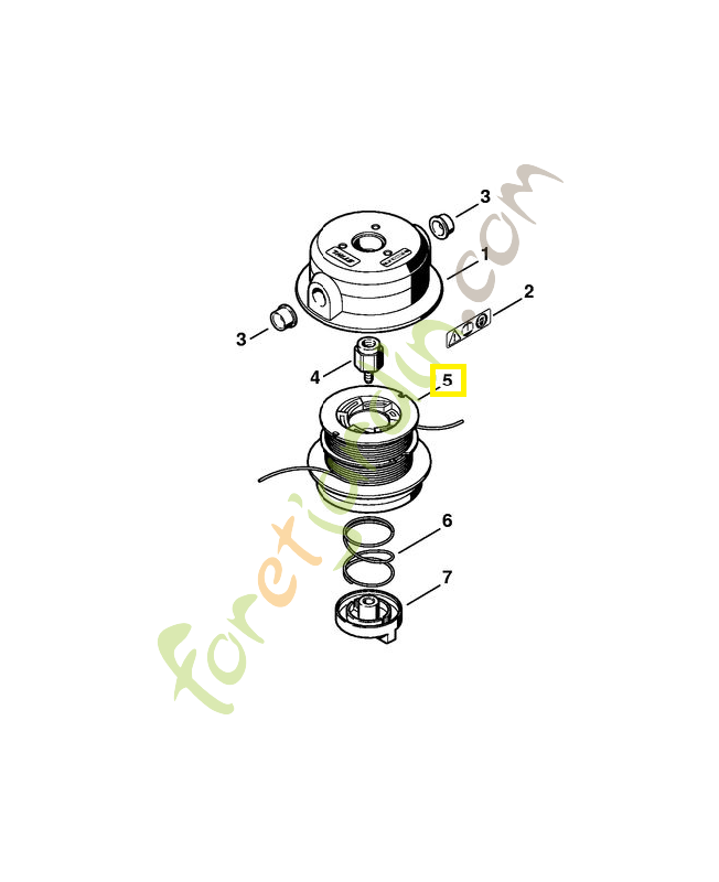 Bobine pour trimcut 4002-713-3016. Pièce de rechange Sithl / Vic